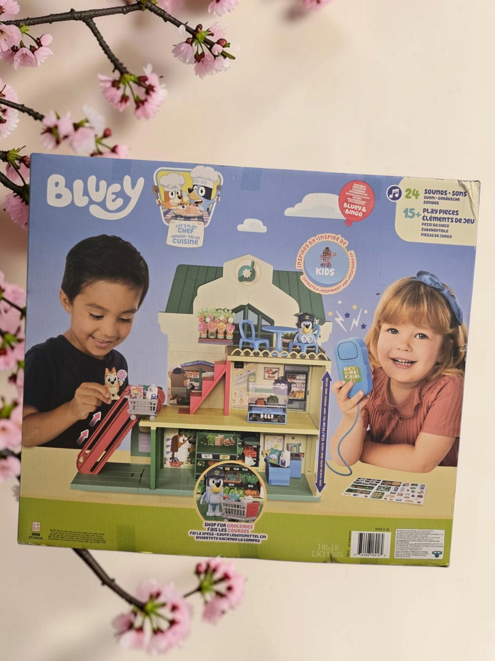 Bluey Ultimate Chef Kitchen Playset Heeler House • 24 Sounds • 15+ Pieces • Kids